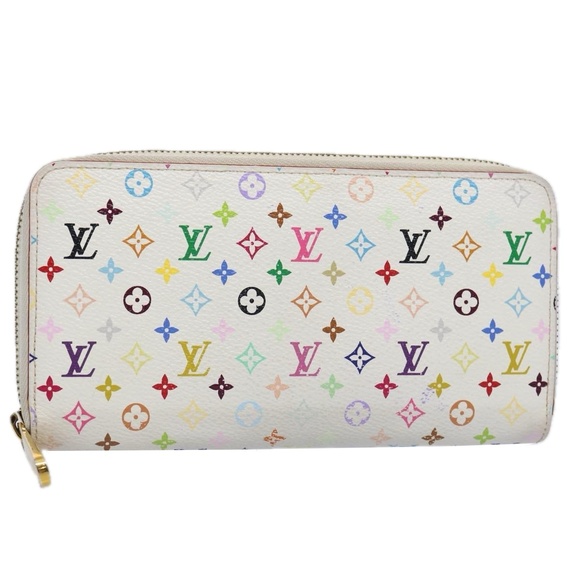 LOUIS VUITTON Monogram Multicolor Zippy Wallet White M60241 LV Auth yk9942 - Picture 1 of 16